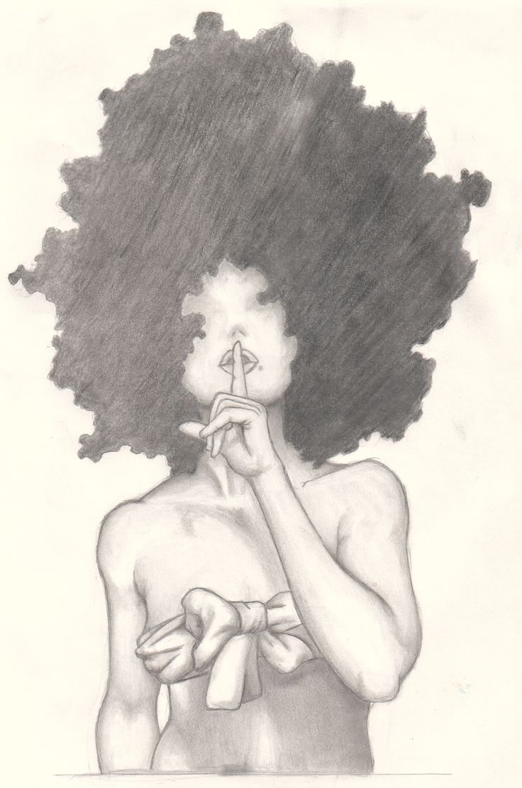 736x1111 Black Woman Drawing Best Afro Tattoo Ideas