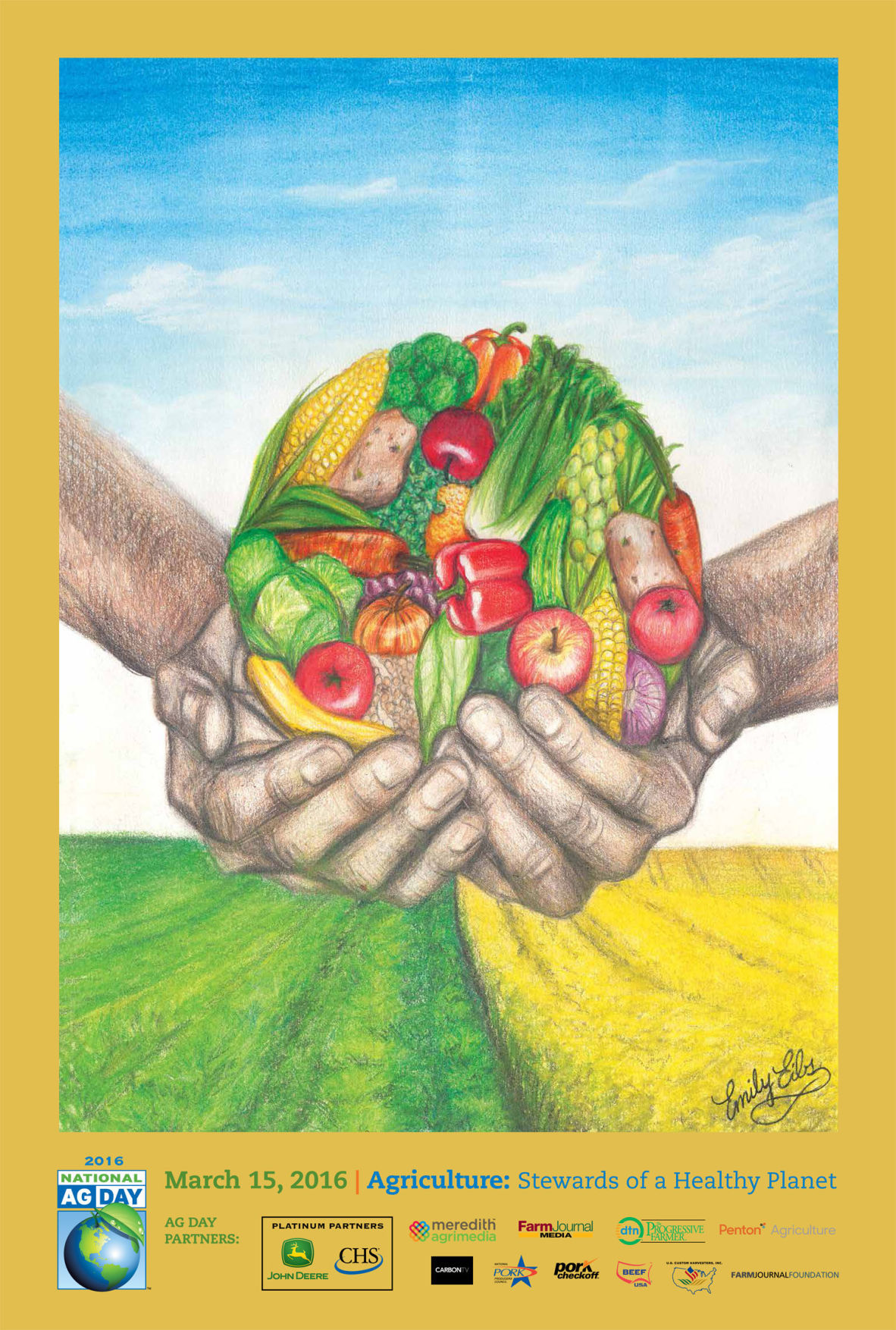 1182x1754 In Good Hands Freshman's Drawing Wins National Poster Competition