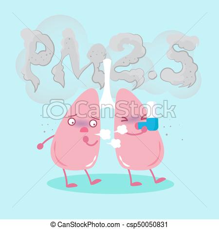 450x470 Lung With Air Pollution Concept On The Blue Background Vectors