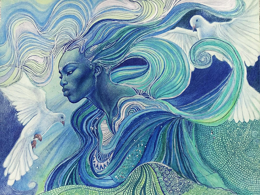 900x675 Of The Air Drawing By Bernadett Bagyinka