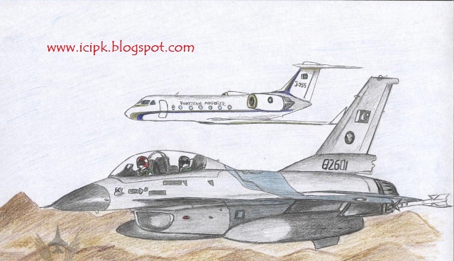 640x369 Pakistan Air Force Jet Drawing
