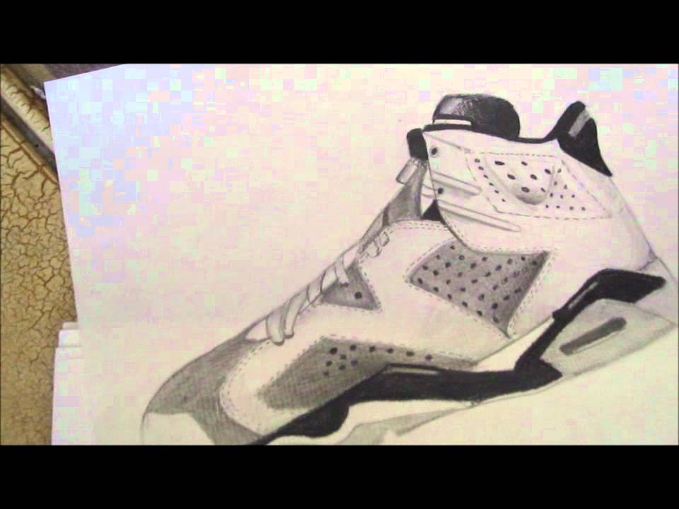 960x720 Amazing Hand Drawing Of Jordan Retro 5amp6!!