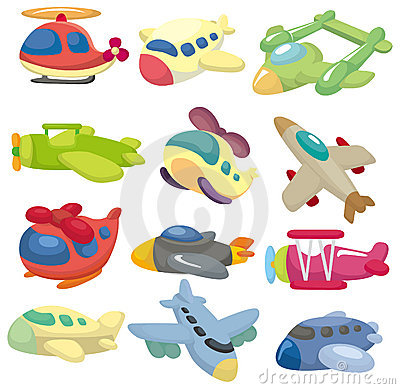 400x389 Cartoon Airplane Icon Royalty Free Stock Images
