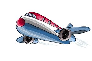 300x200 How To Draw A Cartoon Plane