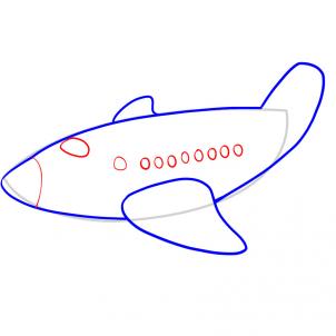 302x302 How To Draw A Plane For Kids Step 4 Drawing Amp Doodles