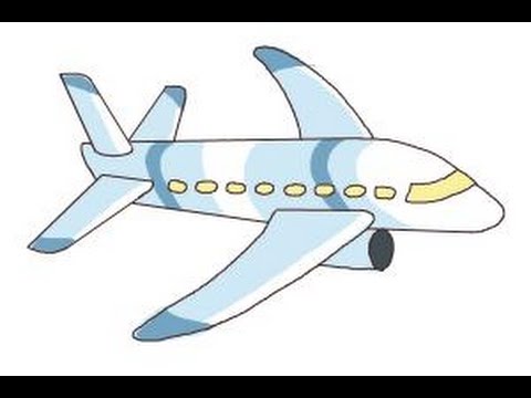 480x360 How To Draw A Simple Aeroplane Drawing A Cartoon Airplane