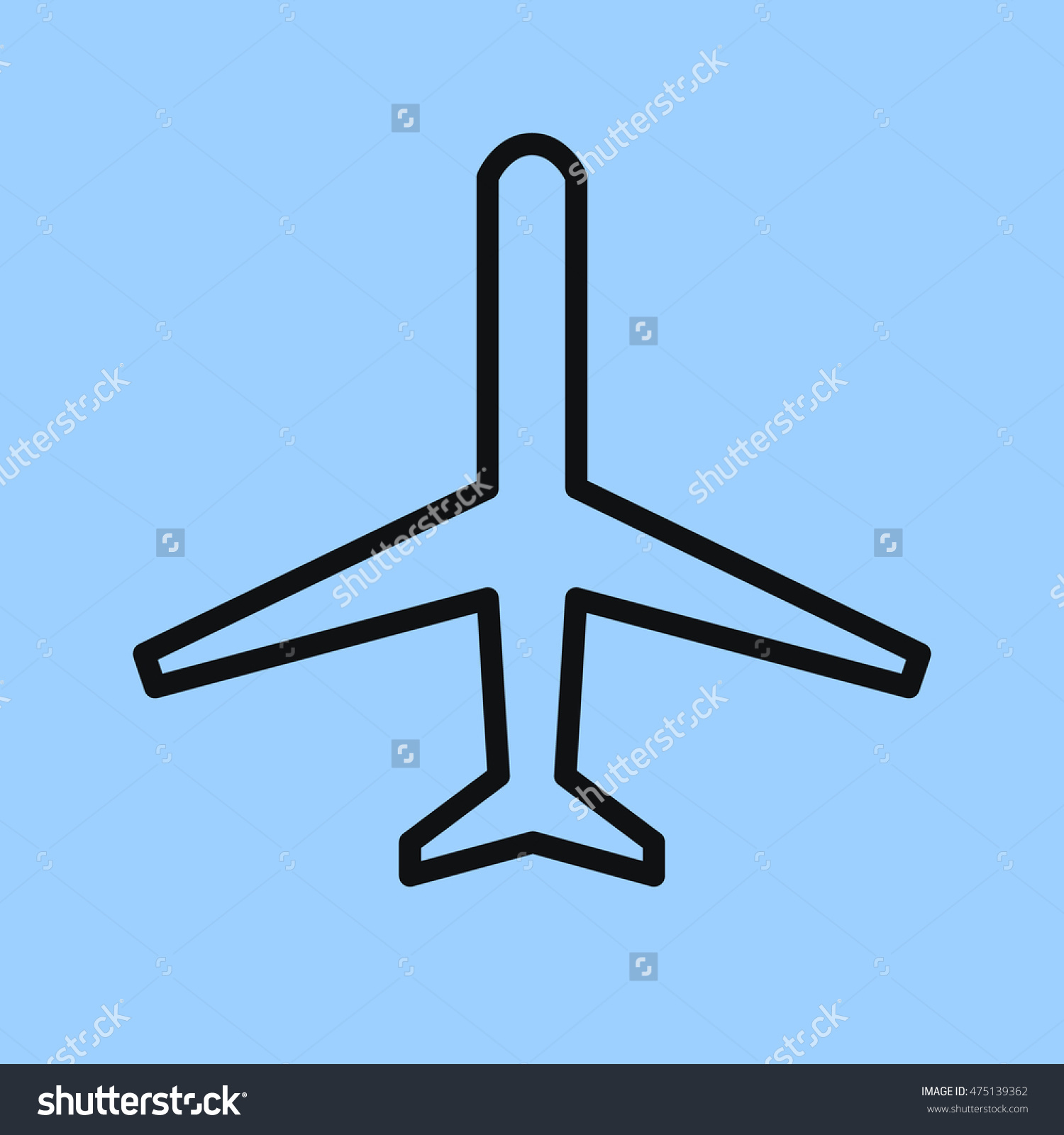 1500x1600 Simple Drawing Of Airplane Airplane Icon Simple Passenger