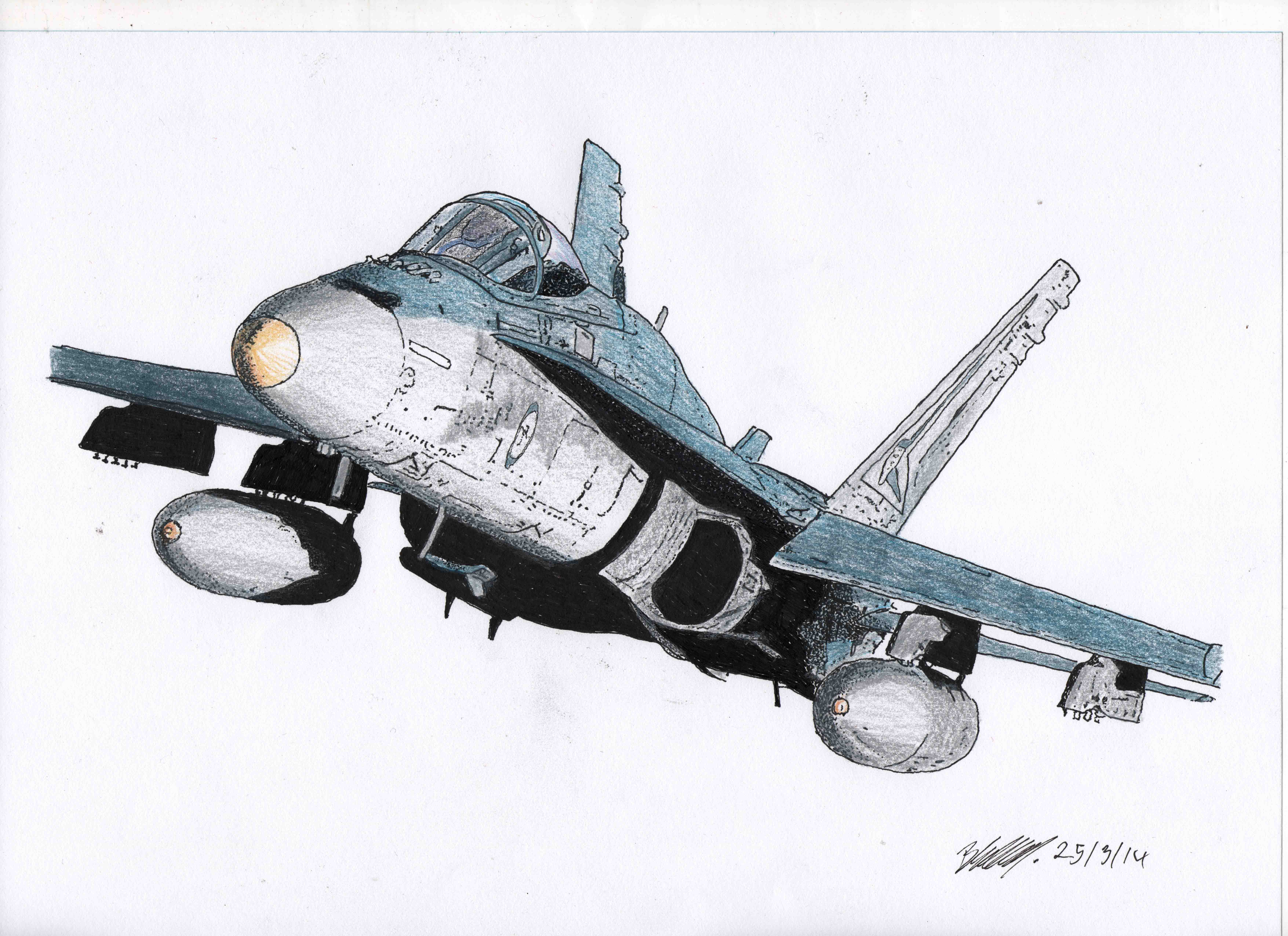 F 18 Super Hornet Drawing : F 18 Sketch At Paintingvalley.com ...