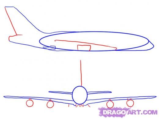 520x389 Step 4. How To Draw An Airplane Paper Airplanes