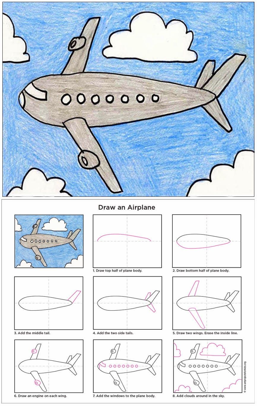 866x1368 Draw An Airplane Airplanes, Pdf And Filing