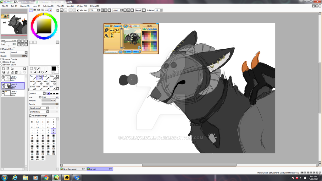 1024x576 Drawing My Aj Oc (W.i.p) By Lovelovesweetaj