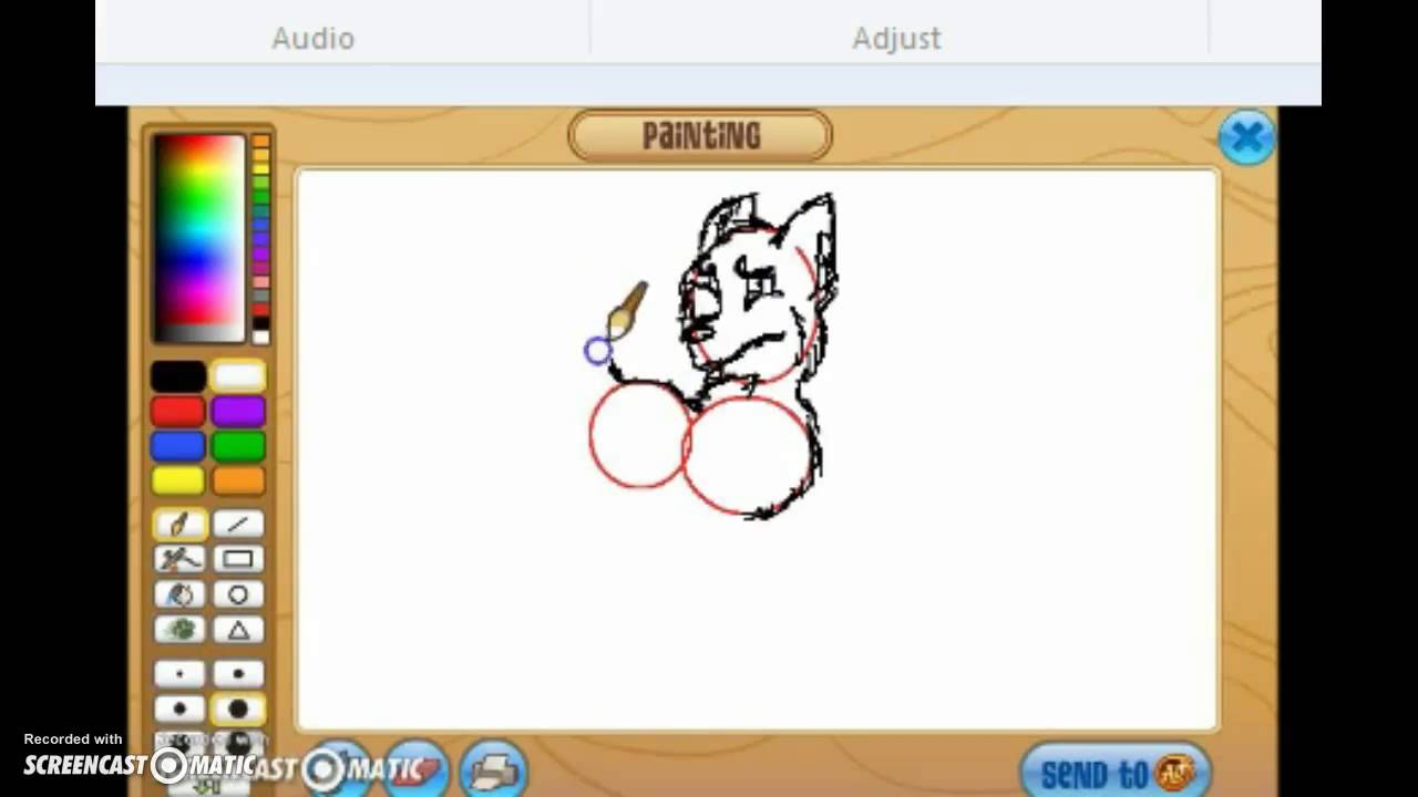 1280x720 Drawing An Wolf On Aj (No Sketch)