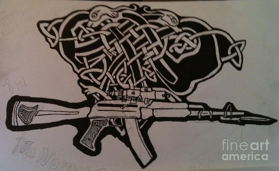 900x553 Irish Ak 74 Drawing By Brett Genda