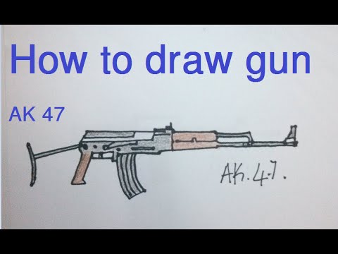480x360 How To Draw Gun (How To Draw Ak 47)