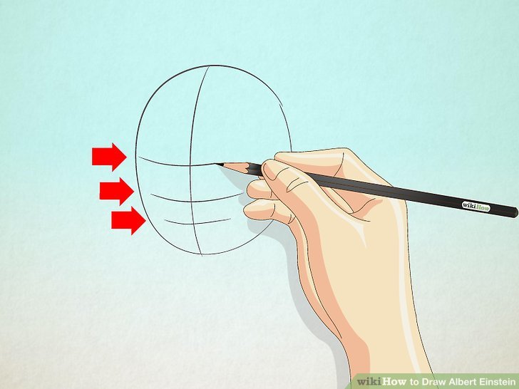 728x546 How To Draw Albert Einstein 8 Steps (With Pictures)