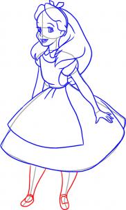 182x302 How To Draw How To Draw Alice From Alice In Wonderland