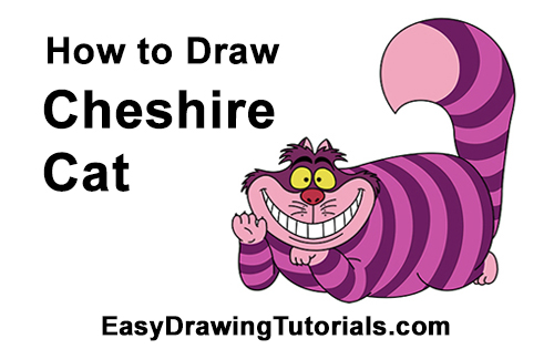 500x315 How To Draw The Cheshire Cat (Alice In Wonderland)