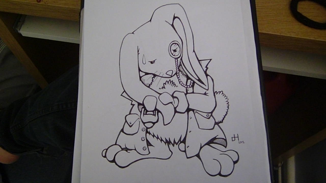 1280x720 Alice In Wonderland White Rabbit Drawing (With Video) Daryl