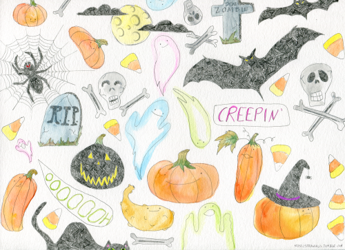 500x363 Illustration Alice In Wonderland Watercolor Cheshire Cat Mushrooms