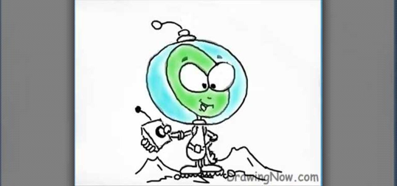 1280x600 How To Draw A Cartoon Alien Drawing Amp Illustration Wonderhowto
