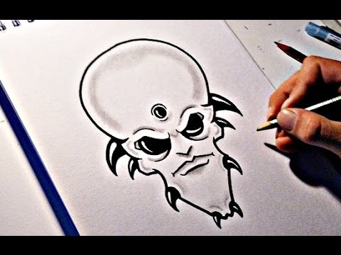 480x360 How To Draw An Alien Head