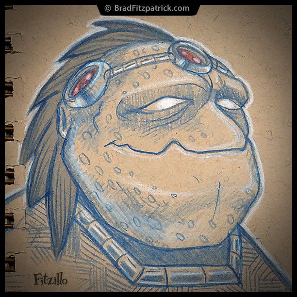 612x612 Tverton Alien Spaceship Pilot Character Sketch Character