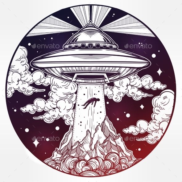 Alien Spaceship Drawing at GetDrawings | Free download