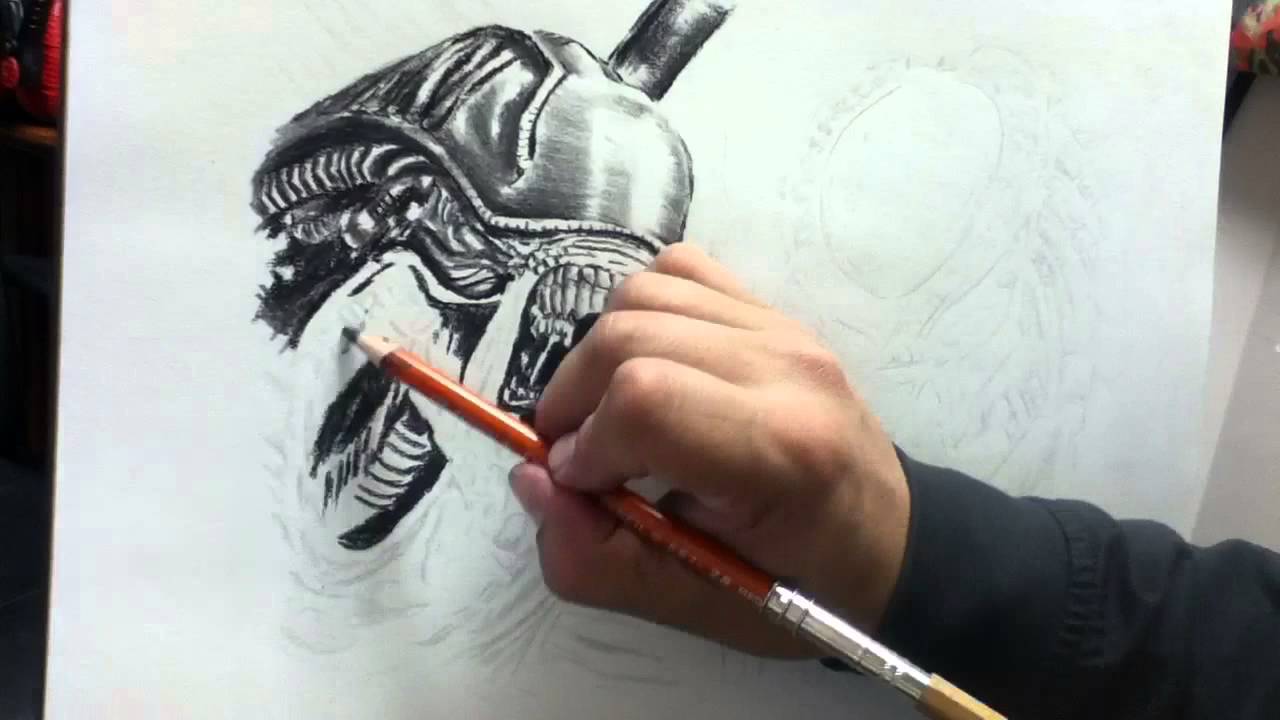 1280x720 Alien Vs Predator Speed Drawing