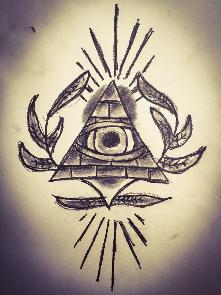 768x1024 All Seeing Eye Drawing John Nardacci