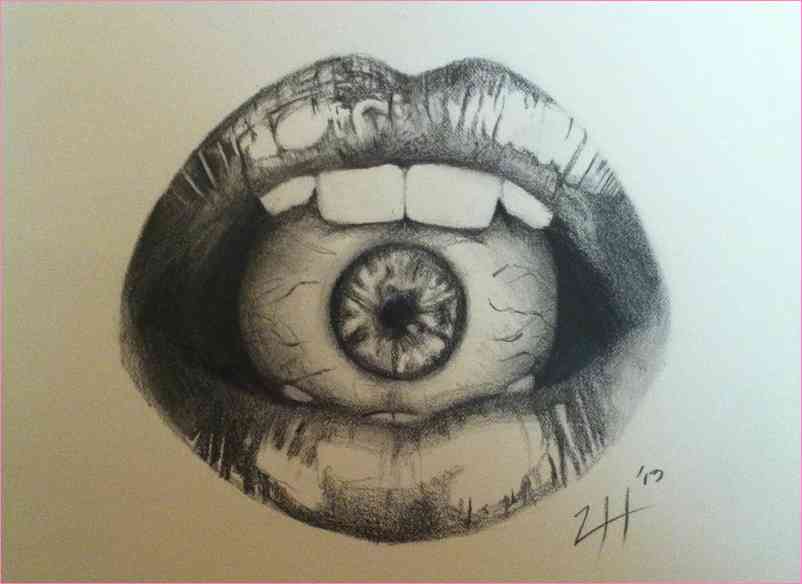 802x584 All Seeing Eye Drawing