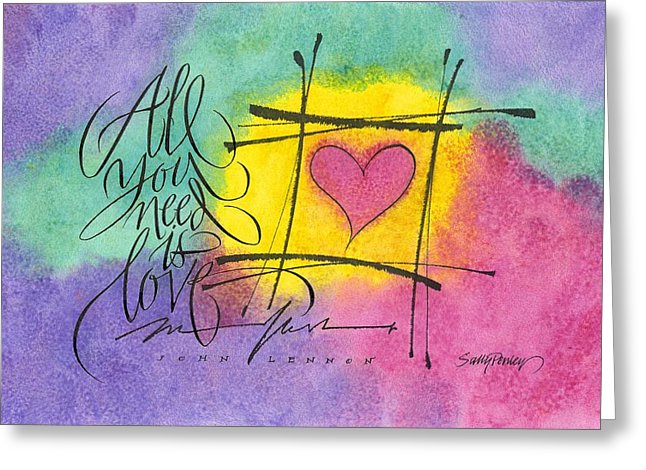 646x470 All You Need Is Love Painting By Sally Penley