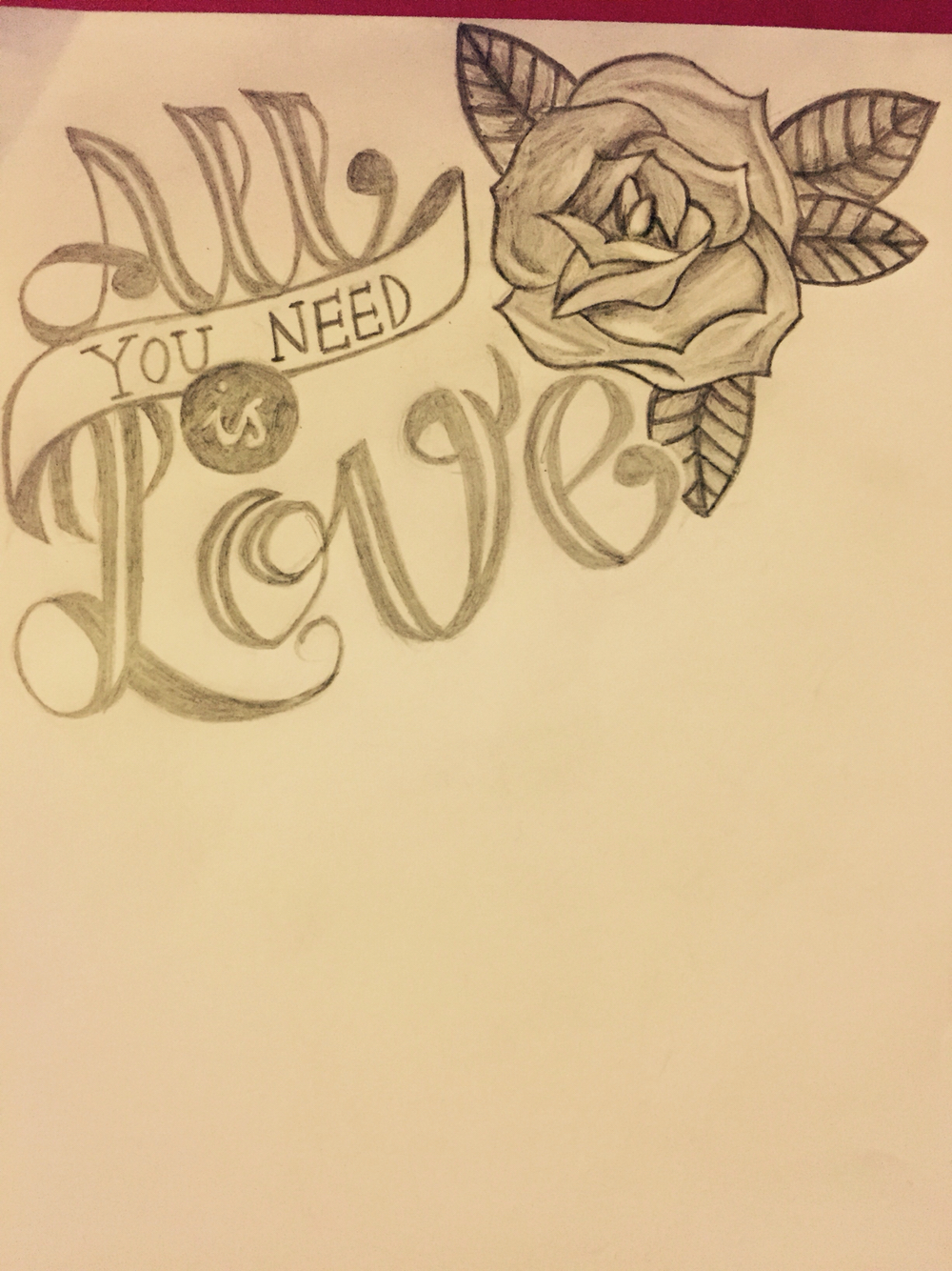 1000x1334 All You Need Is Love Drawing By Charley Cumberledge My Art