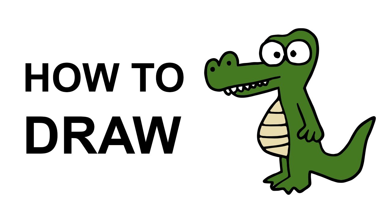 1280x720 How To Draw An Alligator