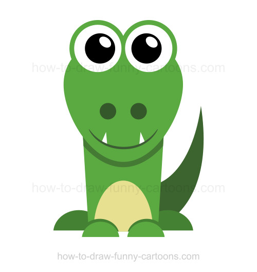 500x529 To Draw An Alligator