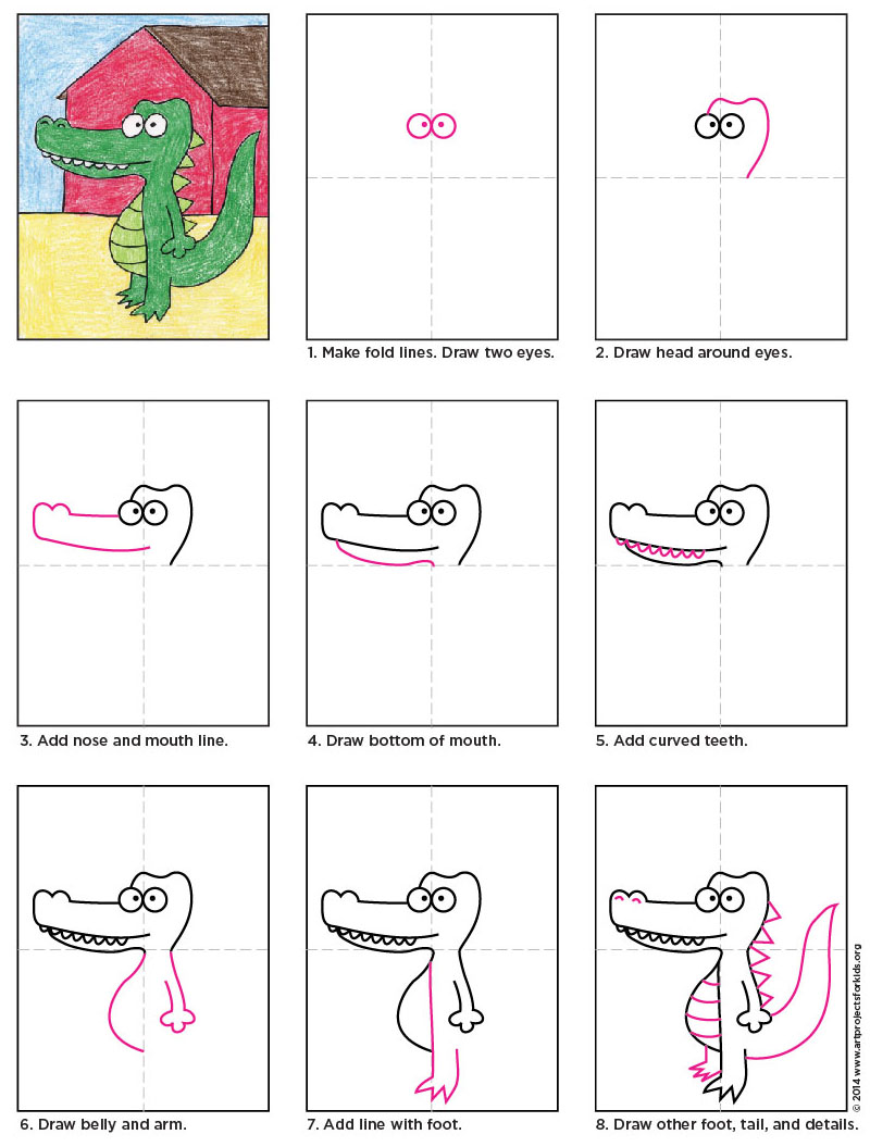 800x1055 Cartoon Alligator Alligators, Cartoon And Drawings