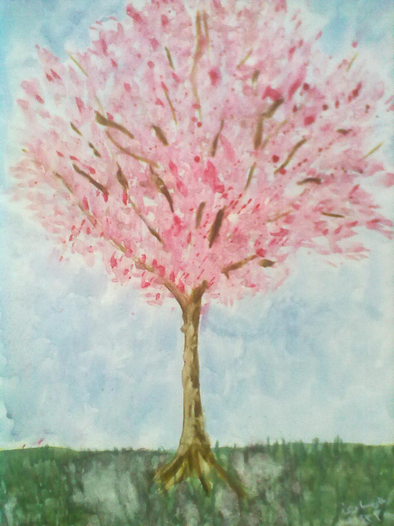 Almond Tree Drawing at GetDrawings | Free download