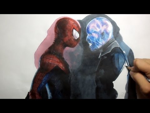 480x360 The Amazing Spider Man 2 Drawing Spider Man And Electro