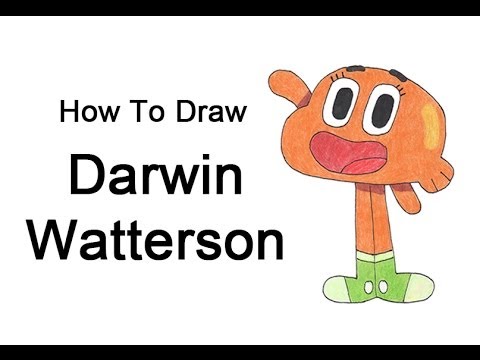 480x360 How To Draw Darwin (The Amazing World Of Gumball)