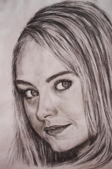 466x700 Portrait Of Amber Marshall By Charcoal4art On Stars Portraits
