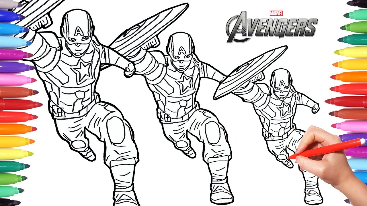 1280x720 How To Draw Captain America Drawing And Painting Captain America