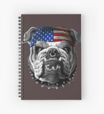 210x230 American Bulldog Drawing Spiral Notebooks Redbubble