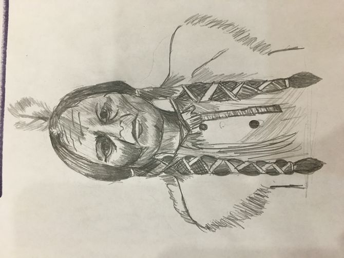 670x503 How To Draw A Native American Face 9 Steps (With Pictures)