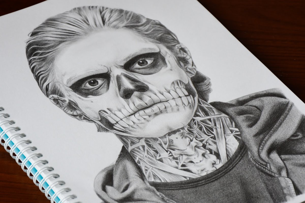 1200x800 Speed Drawing Tate Langdon (American Horror Story