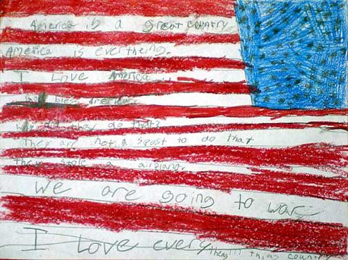 500x374 Photo This Is An American Flag Drawing By Allison Corry