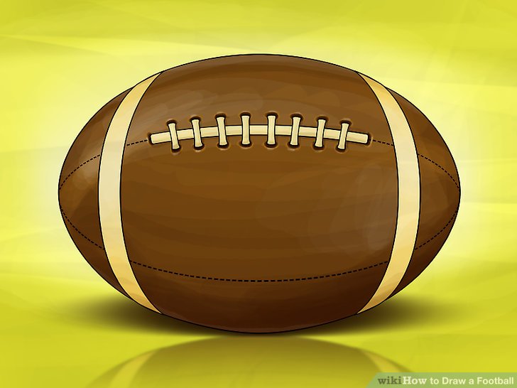 728x546 How To Draw A Football 13 Steps (With Pictures)