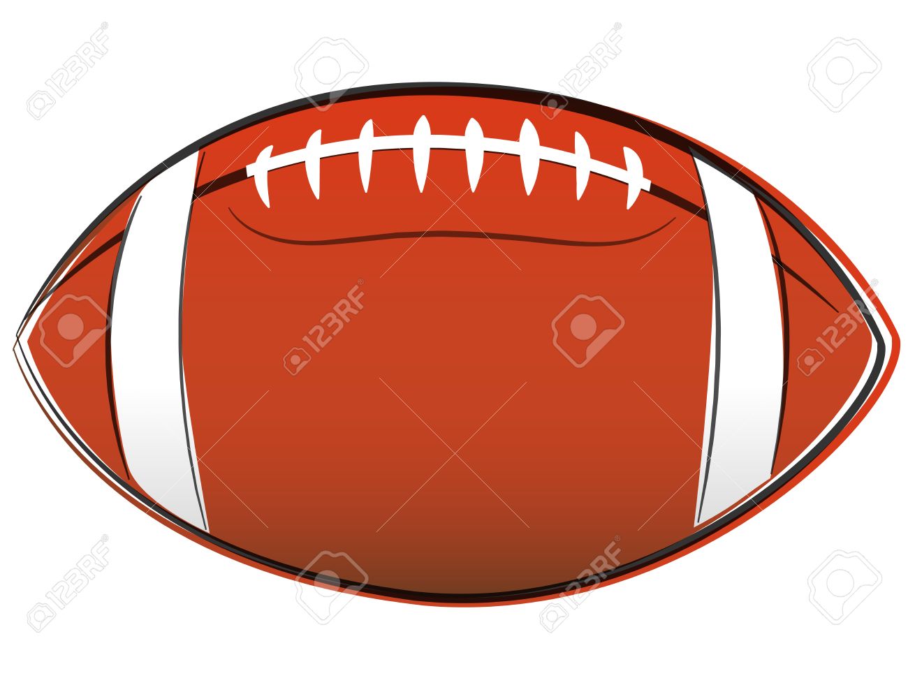 1300x971 Illustration Of American Football Ball Drawing On White Background