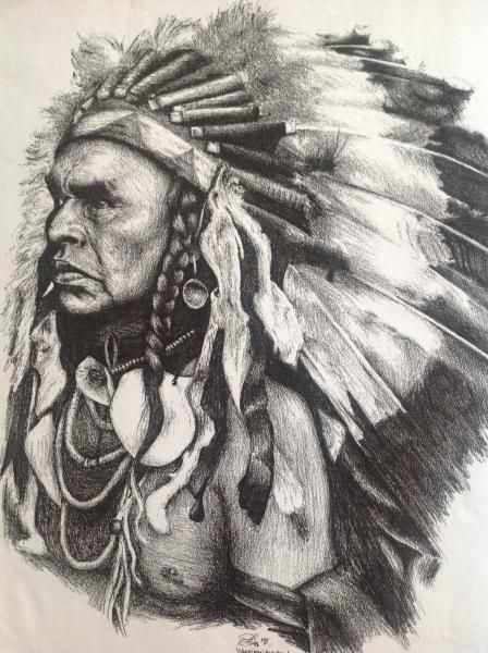 448x600 Native American Pencil Drawings Native American Indian Chief
