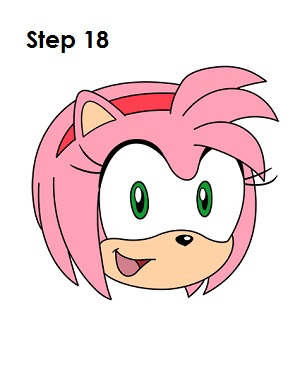 300x388 How To Draw Amy Rose