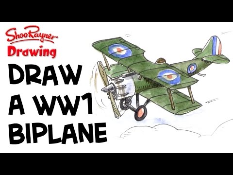 480x360 Learn To Draw A Wwi Biplane Shoo Rayner Author