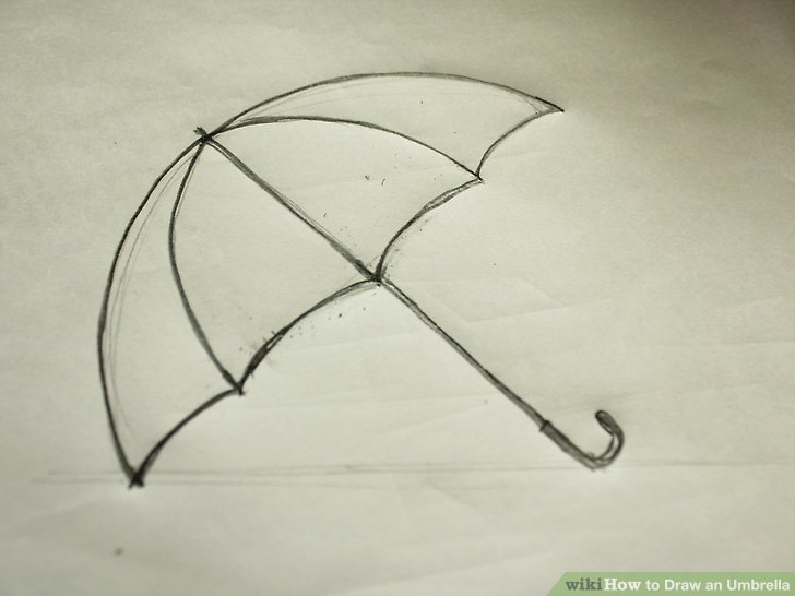 728x546 How To Draw An Umbrella (With Pictures)